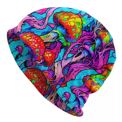 Psychedelic Magic Mushrooms Beanie – 24 Trippy Goth Designs - Color Shrooms