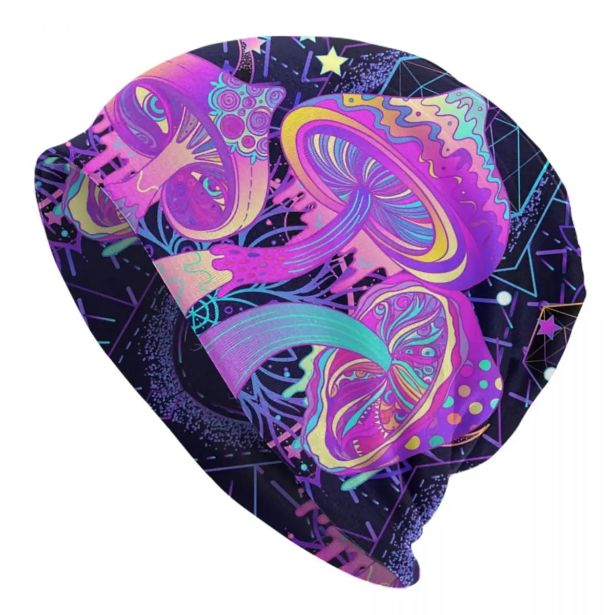 Psychedelic Magic Mushrooms Beanie – 24 Trippy Goth Designs - Color Shrooms