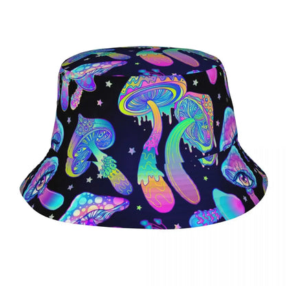 Bucket Hat Psychedelic Colorful Mushroom - 15 Designs - Color Shrooms