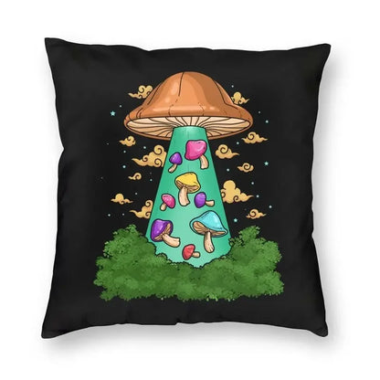 Luxury Garden of Shrooms Pillow Covers – 17 Designs for a Psychedelic Touch - Color Shrooms