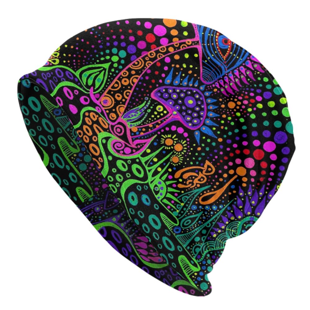 Psychedelic Magic Mushrooms Beanie – 24 Trippy Goth Designs - Color Shrooms