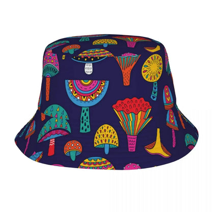 Bucket Hat Psychedelic Colorful Mushroom - 15 Designs - Color Shrooms