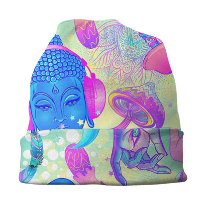 Psychedelic Magic Mushrooms Beanie – 24 Trippy Goth Designs - Color Shrooms