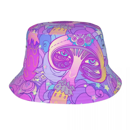 Bucket Hat Psychedelic Colorful Mushroom - 15 Designs - Color Shrooms