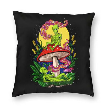 Luxury Garden of Shrooms Pillow Covers – 17 Designs for a Psychedelic Touch - Color Shrooms