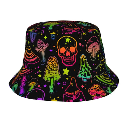 Bucket Hat Psychedelic Colorful Mushroom - 15 Designs - Color Shrooms