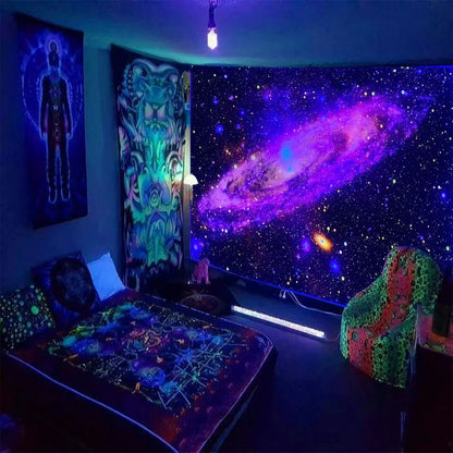 Psychedelic Tree of Life Tapestry – 13 Unique Designs That Glow Under UV Light - Color Shrooms