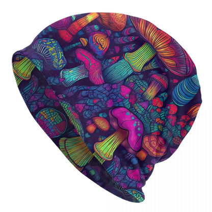 Psychedelic Magic Mushrooms Beanie – 24 Trippy Goth Designs - Color Shrooms