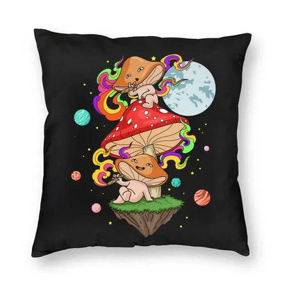 Luxury Garden of Shrooms Pillow Covers – 17 Designs for a Psychedelic Touch - Color Shrooms