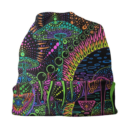 Psychedelic Magic Mushrooms Beanie – 24 Trippy Goth Designs - Color Shrooms