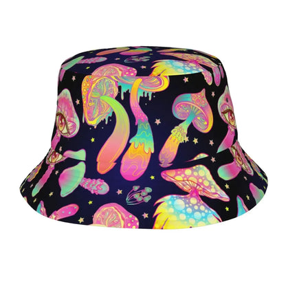 Bucket Hat Psychedelic Colorful Mushroom - 15 Designs - Color Shrooms