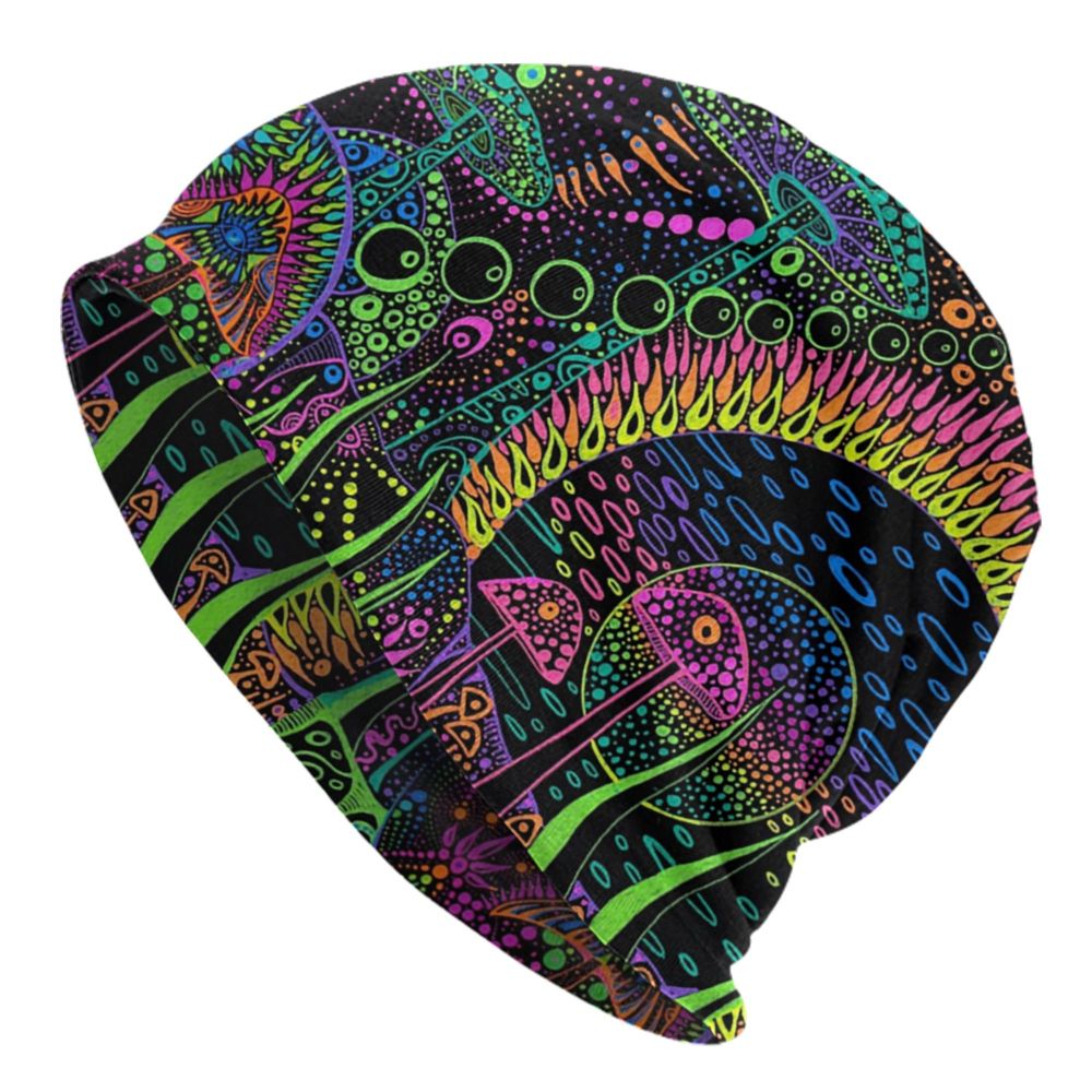 Psychedelic Magic Mushrooms Beanie – 24 Trippy Goth Designs - Color Shrooms