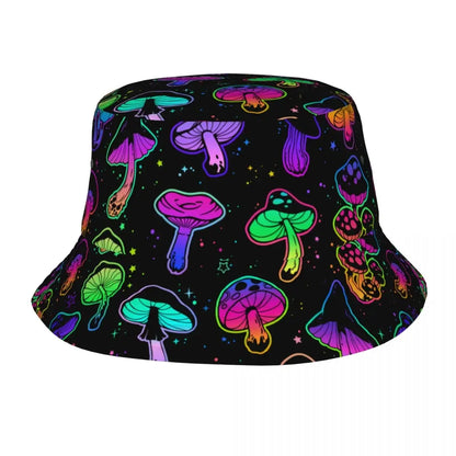 Bucket Hat Psychedelic Colorful Mushroom - 15 Designs - Color Shrooms