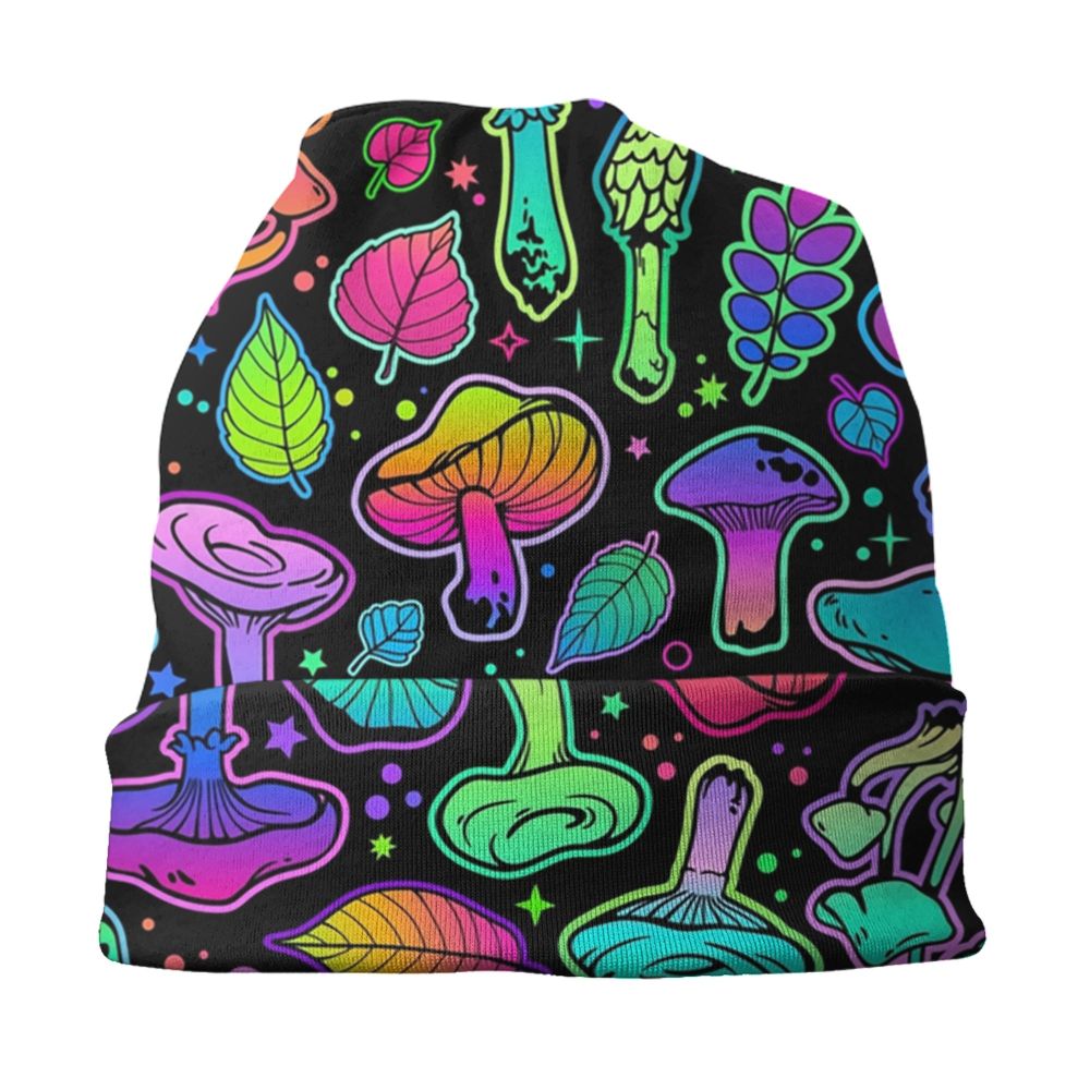 Psychedelic Magic Mushrooms Beanie – 24 Trippy Goth Designs - Color Shrooms