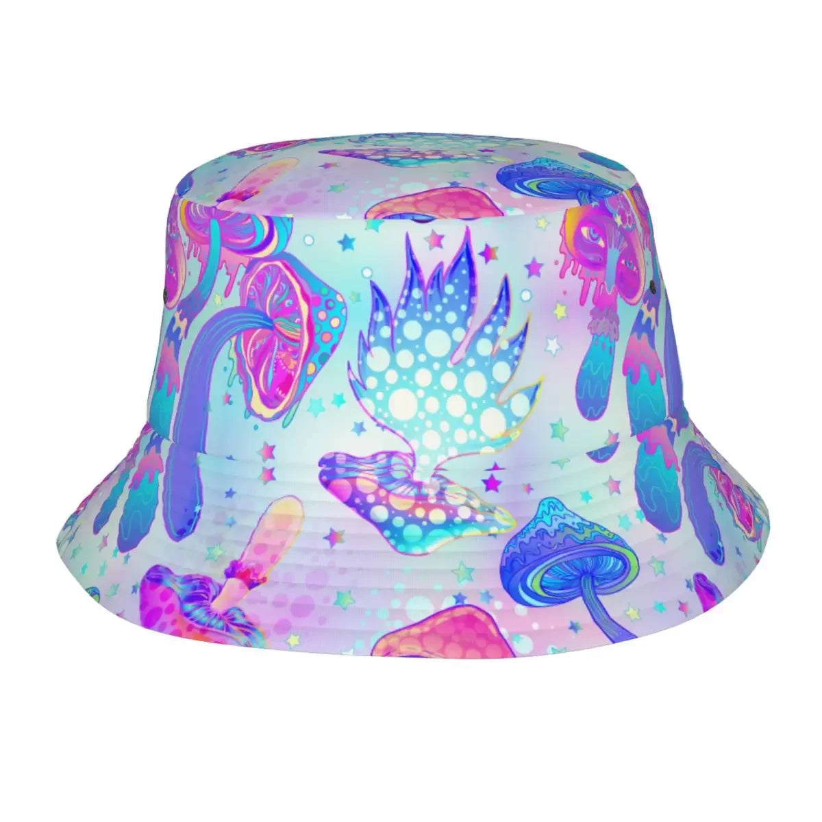 Bucket Hat Psychedelic Colorful Mushroom - 15 Designs - Color Shrooms