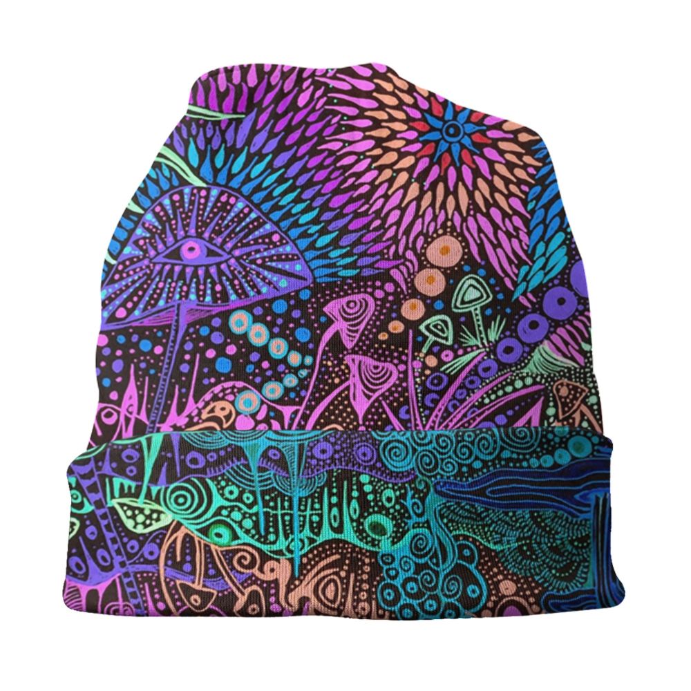 Psychedelic Magic Mushrooms Beanie – 24 Trippy Goth Designs - Color Shrooms