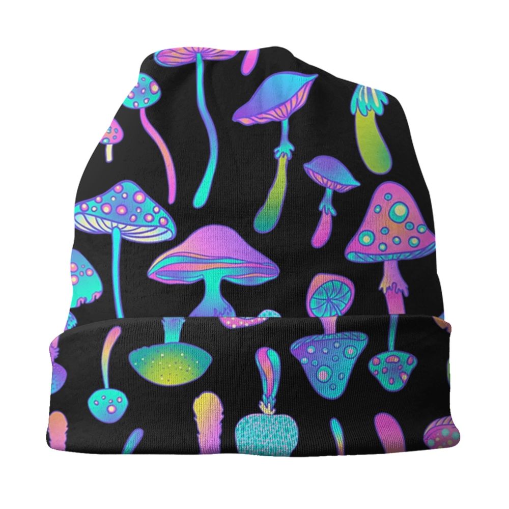 Psychedelic Magic Mushrooms Beanie – 24 Trippy Goth Designs - Color Shrooms