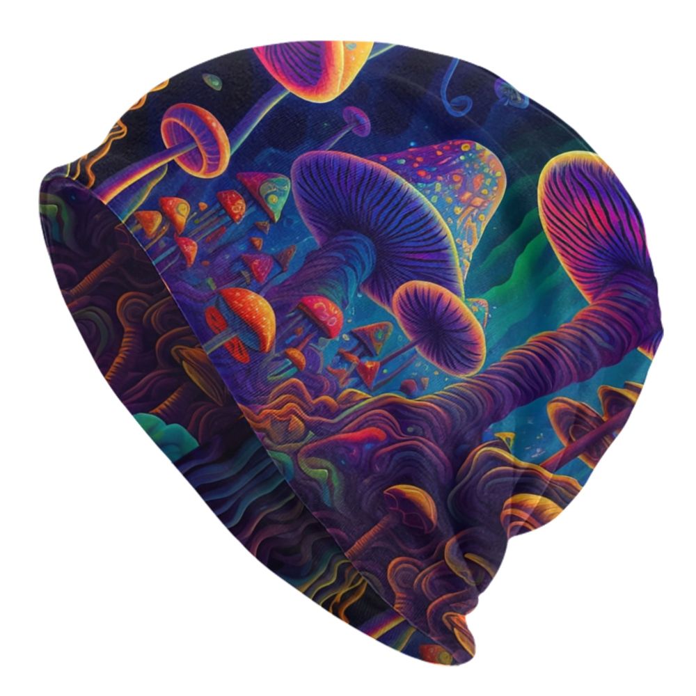 Psychedelic Magic Mushrooms Beanie – 24 Trippy Goth Designs - Color Shrooms