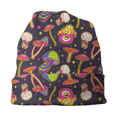 Psychedelic Magic Mushrooms Beanie – 24 Trippy Goth Designs - Color Shrooms