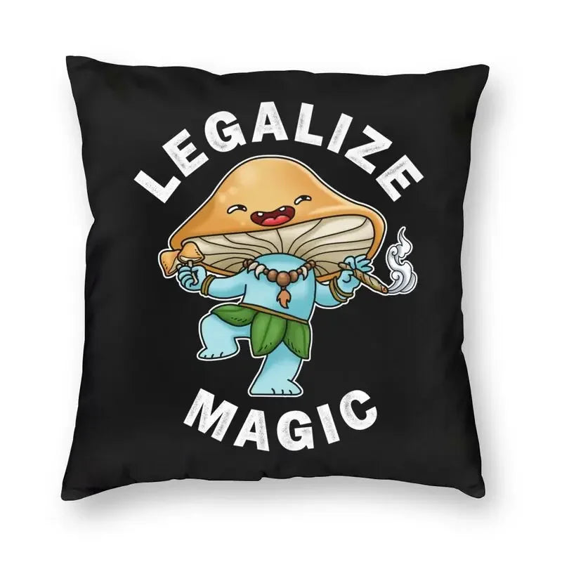 Luxury Garden of Shrooms Pillow Covers – 17 Designs for a Psychedelic Touch - Color Shrooms