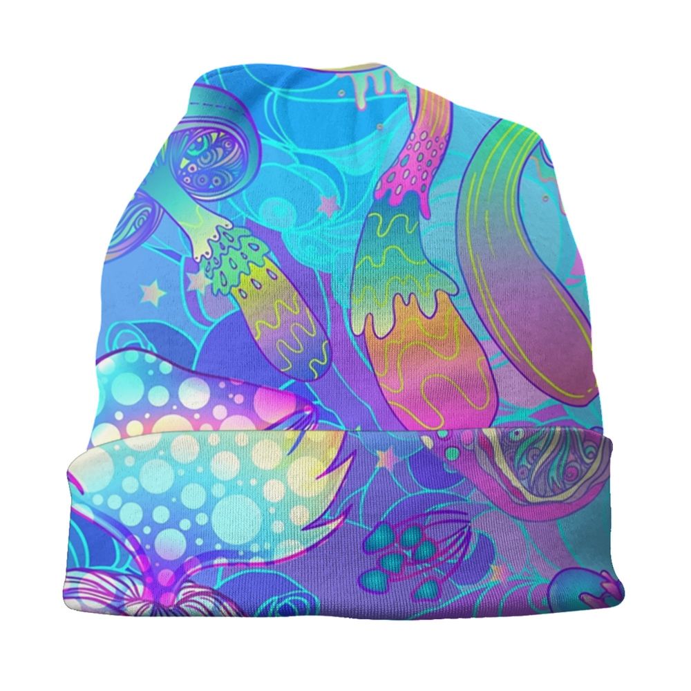 Psychedelic Magic Mushrooms Beanie – 24 Trippy Goth Designs - Color Shrooms