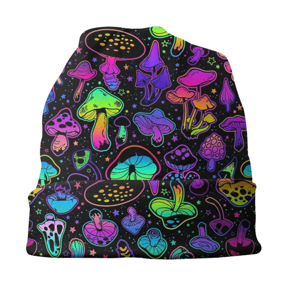 Psychedelic Magic Mushrooms Beanie – 24 Trippy Goth Designs - Color Shrooms