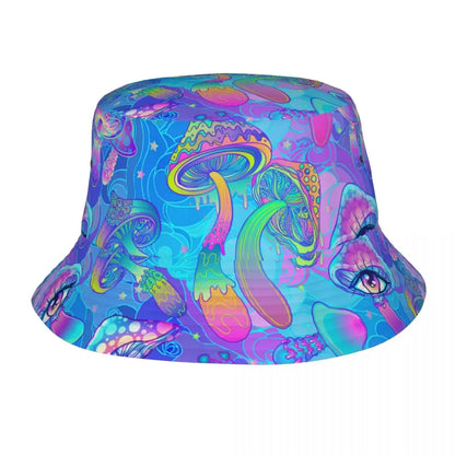 Bucket Hat Psychedelic Colorful Mushroom - 15 Designs - Color Shrooms