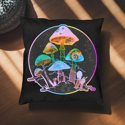 Luxury Garden of Shrooms Pillow Covers – 17 Designs for a Psychedelic Touch - Color Shrooms